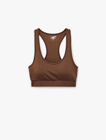 U Yaka Askılı Sporcu Sütyeni