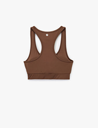 U Yaka Askılı Sporcu Sütyeni