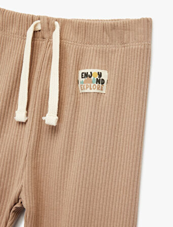 Ribanalı Beli Lastikli Basic Jogger Eşofman Altı