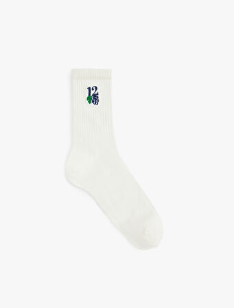 İşlemeli Soket Yılbaşı Çorabı