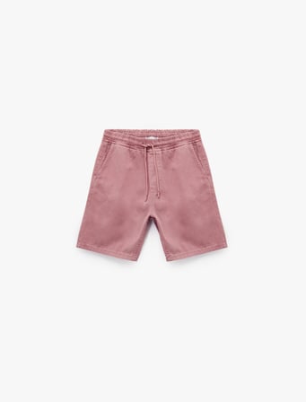 Pamuklu Bermuda Cep Detaylı Beli Bağcıklı Baggy Jean Şort
