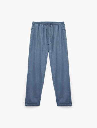 Viskon Cep Detaylı Rayon Tapered Beli Bağcıklı Pantolon