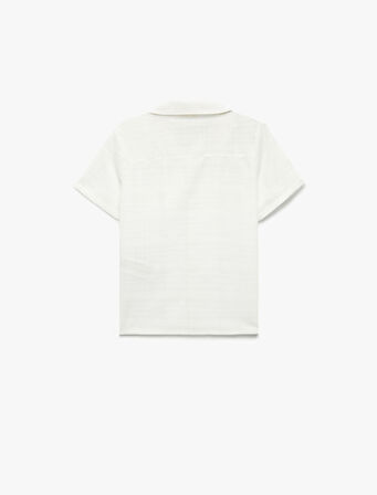 Cep Detaylı Pamuklu Kısa Kollu Gömlek