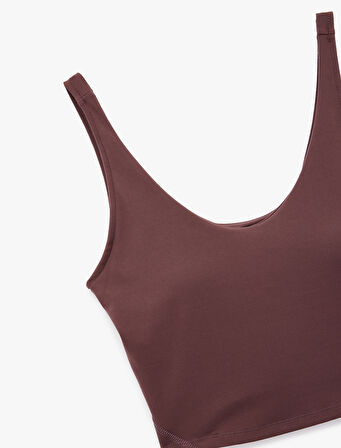 Kolsuz Kaplı Slim Fit Sporcu Sütyeni