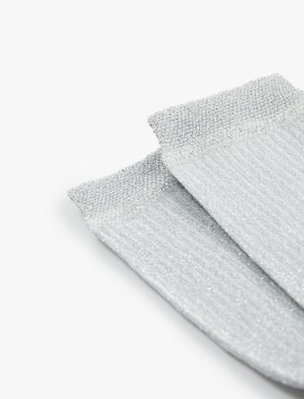 Metalik Detaylı Soket Çorap