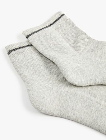 Çizgili Soket Çorap