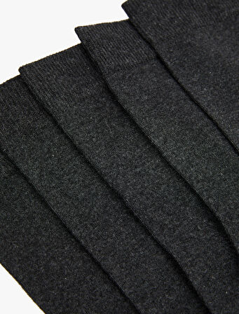 Çizgili 5'li Soket Çorap Seti