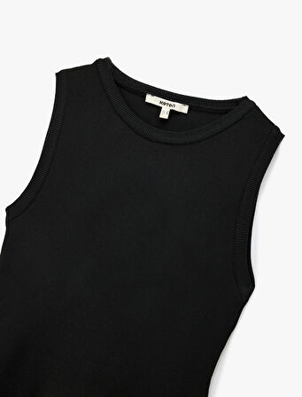 Regular Fit Kolsuz Peplum Bluz