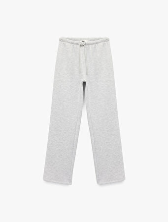 Üç İplik Şardonlu Cepli Bol Paça Eşofman Altı