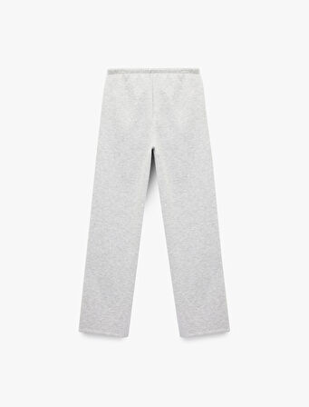 Üç İplik Şardonlu Cepli Bol Paça Eşofman Altı