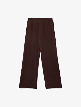 Beli Lastikli Regular Fit Cepli Eşofman Pantolon