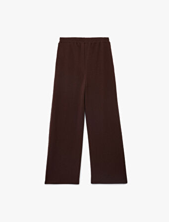 Beli Lastikli Regular Fit Cepli Eşofman Pantolon