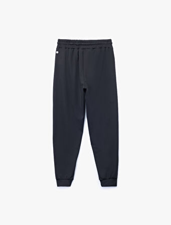 Yüksek Bel Bağcıklı Spor Jogger Eşofman Altı