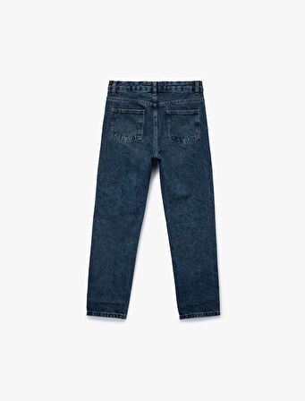 Rahat Kesim Pamuklu Denim Pantolon - Dad Jean 