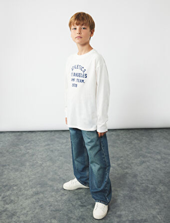 Pamuklu Geniş Paça Denim Pantolon - Loose Fit Jean