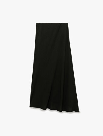 Aerobin Kumaş Standart Bel Midi Kloş Etek