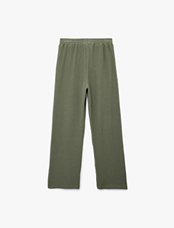 Pamuklu Cep Detaylı Ribanalı Beli Lastikli Eşofman Altı