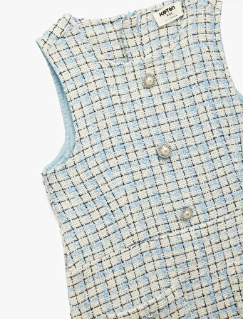 Kısa Kollu Bisiklet Yaka Tüvit Jile Elbise