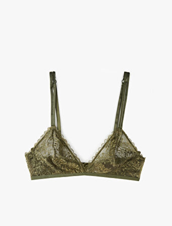 Rahat Kalıp Balensiz Dolgusuz Dantelli Sütyen