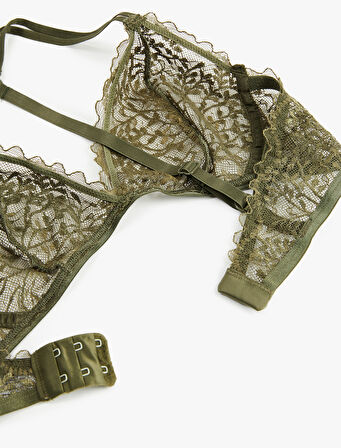 Rahat Kalıp Balensiz Dolgusuz Dantelli Sütyen