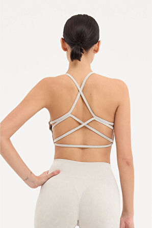 Glowfit Sporcu Sütyeni Askılı Sırt Detaylı Toparlayıcı Büstiyer Bra