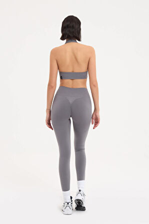 Amara Sporcu Sütyeni Boyundan Halter Yaka Toparlayıcı Büstiyer Bra 