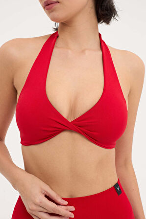 Amara Sporcu Sütyeni Boyundan Halter Yaka Toparlayıcı Büstiyer Bra 