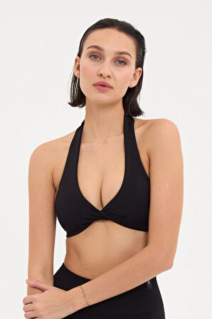 Amara Sporcu Sütyeni Boyundan Halter Yaka Toparlayıcı Büstiyer Bra 