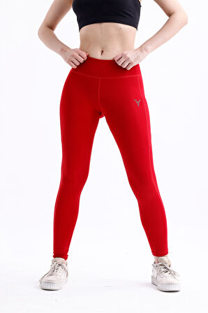 Spor Tayt  Çift Cepli Yüksek Bel Esnek ve Toparlayıcı Kadın Tayt