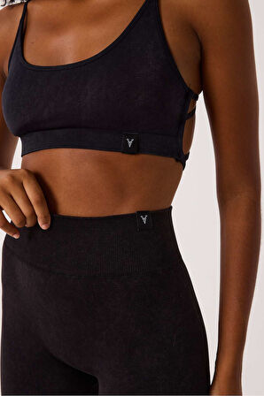 Glowfit Spor Şort Yüksek Bel Esnek Şekillendirici ve Toparlayıcı Seamless Tayt Kısa Şort