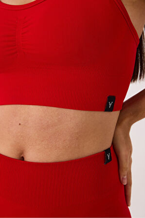 Sally Yüksek Bel Esnek ve Toparlayıcı Seamless Spor Şort