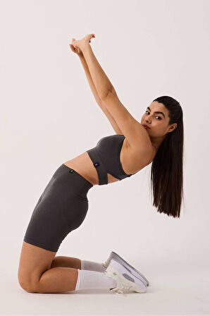 Luma Spor Şort Yüksek Bel Esnek Şekillendirici ve Toparlayıcı Seamless Tayt Kısa Şort