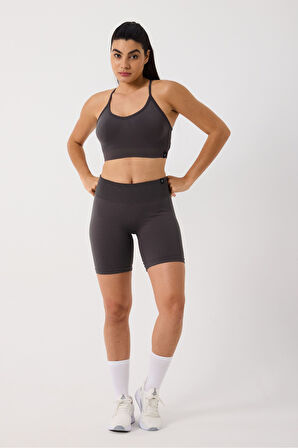 Luma Spor Şort Yüksek Bel Esnek Şekillendirici ve Toparlayıcı Seamless Tayt Kısa Şort