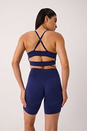 Luma Spor Şort Yüksek Bel Esnek Şekillendirici ve Toparlayıcı Seamless Tayt Kısa Şort