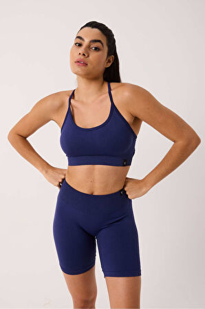 Luma Spor Şort Yüksek Bel Esnek Şekillendirici ve Toparlayıcı Seamless Tayt Kısa Şort