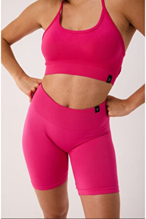 Luma Spor Şort Yüksek Bel Esnek Şekillendirici ve Toparlayıcı Seamless Tayt Kısa Şort