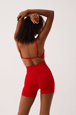 Aura Sporcu Sütyeni Askılı Sırt Detaylı Toparlayıcı Büstiyer Bra