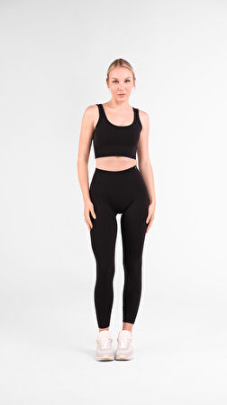 Fleecea Spor Tayt Seamless Şardonlu Toparlayıcı ve Şekillendirici Yüksel Bel Esnek 