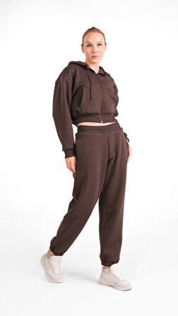 Liri Yumuşak Dokulu 3 İplik Kadın Eşofman Takımı