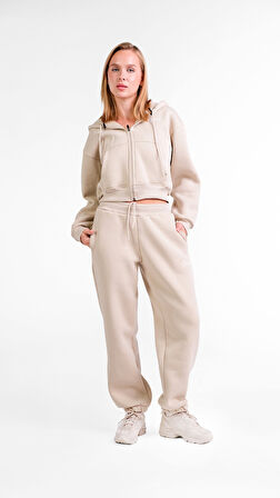 Liri Yumuşak Dokulu 3 İplik Kadın Eşofman Takımı