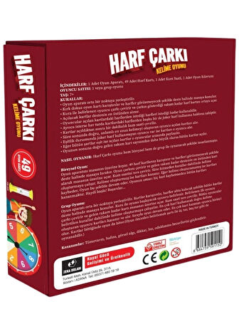 Harf Çarkı / Harf - Kelime - Kelime Üretme - Kelime Oyunu