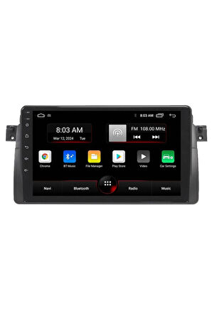 Araç Multimedya Cihazı - 2 32 / Ips 9 Inch Ekran - Navigasyon - Carplay - Bmw E46 - Vsr