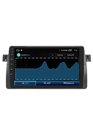 Araç Multimedya Cihazı - 2 32 / Ips 9 Inch Ekran - Navigasyon - Carplay - Bmw E46 - Vsr
