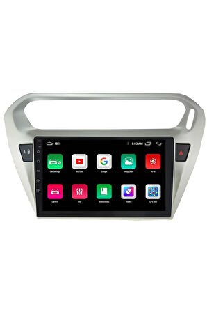 Araç Multimedya Cihazı - 2 32 / Ips 9 Inch Ekran - Navigasyon - Carplay - C Elysee - Vsr Uyumlu