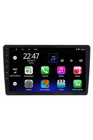 Araç Multimedya Cihazı - 2 32 / Qled 10 Inch Ekran - Navigasyon - Carplay - Dacia Dokker 12 17 - Vsr