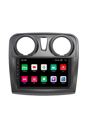 Araç Multimedya Cihazı - 2 32 / Ips 9 Inch Ekran - Navigasyon - Carplay - Dokker Lodgy 12-20 - Vsr