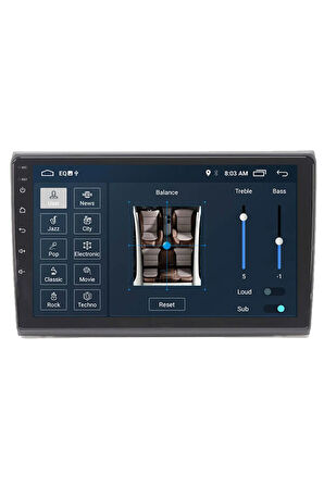 Araç Multimedya Cihazı 2 32 / Ips 9 Inch Ekran - Navigasyon - Carplay - Fiat Bravo - Vsr Uyumlu