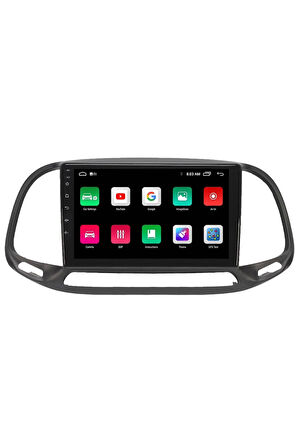 Araç Multimedya Cihazı - 2 32 / Ips 9 Inch Ekran - Navigasyon - Carplay - Fiat Doblo 15-21 - Vsr