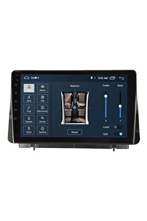 Araç Multimedya Cihazı - 2+32 / QLED 10 inch Ekran - Navigasyon - Carplay - Ford Focus 5 2019 Uyumlu