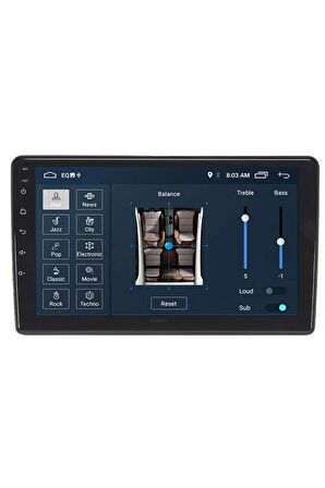Multimedya Cihazı Uyumlu - 2 32 / Ips 9 Inch Ekran - Navigasyon - Carplay - Ford Universal Kare